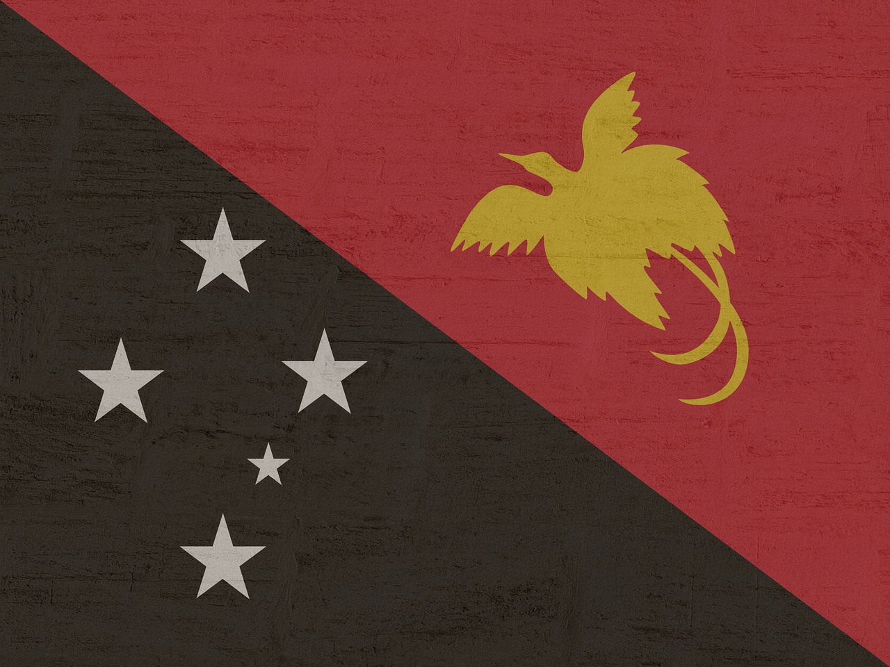 Flag of Papua New Guinea (photo credit: Kaufdex via pixabay)
