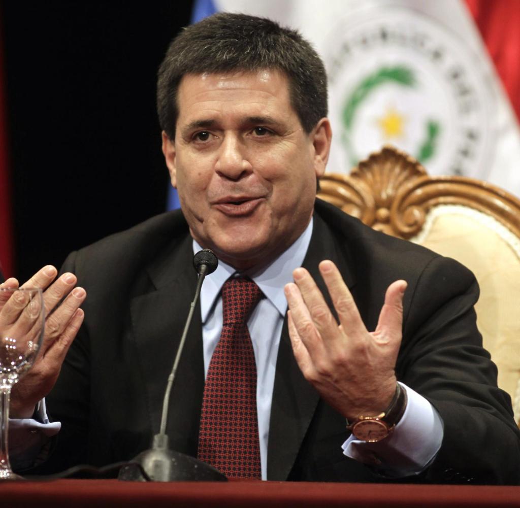 Paraguay's president, Horacio Cartes (Photo credit: REUTERS)