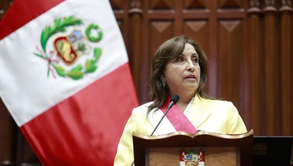 Peruvian President Nina Boluarte (photo credit: Luis lparraguirre)