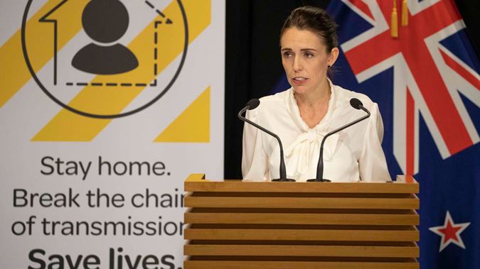 Prime Minister Jacinda Ardern gives press conference (photo credit: NZ Herald)