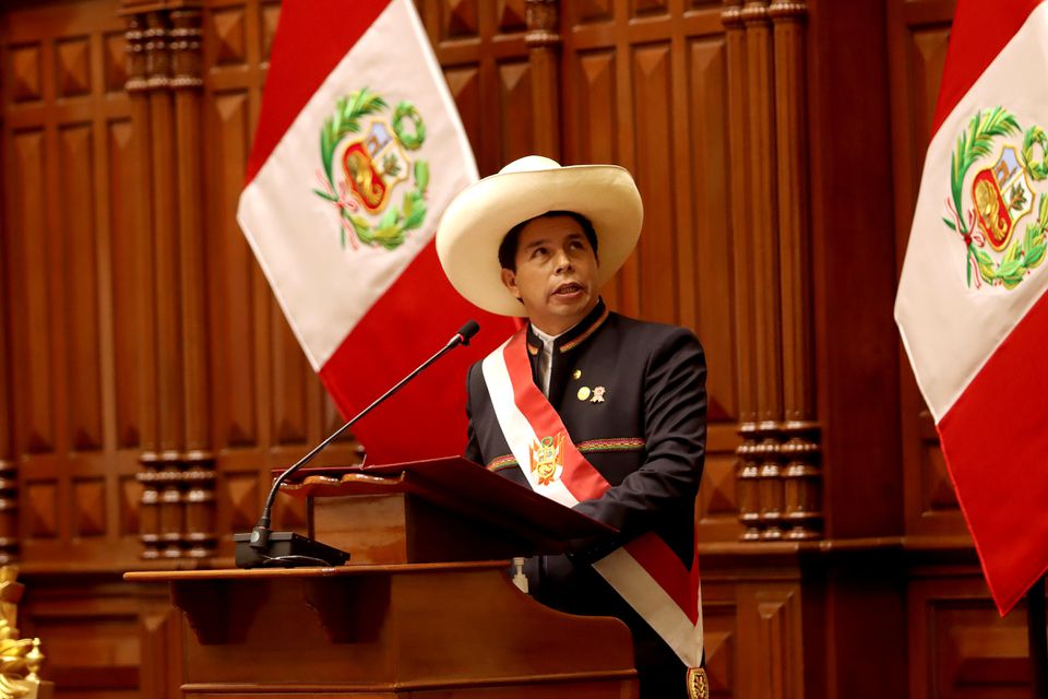 President of Peru Pedro Castillo (photo credit: Reuters)