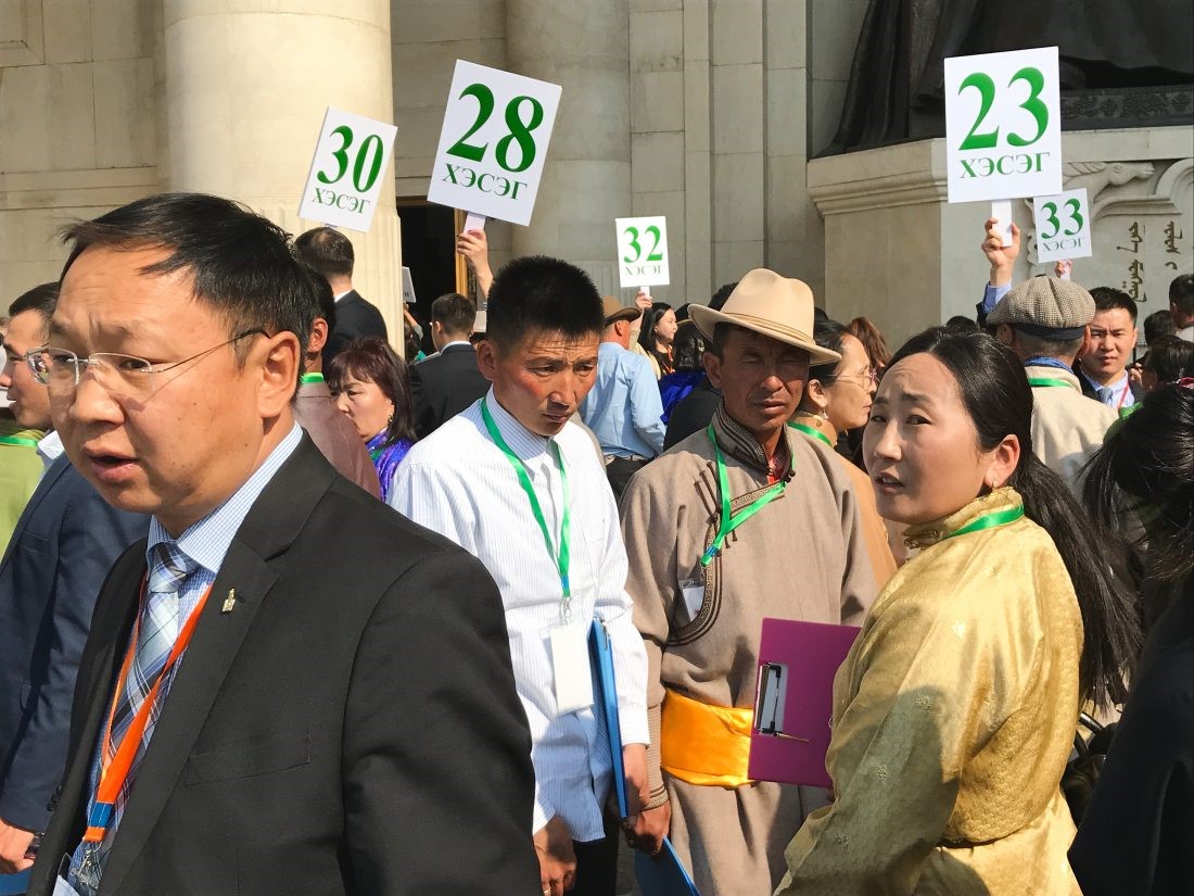 Some of the Participants in the Deliberative Poll (photo credit: Parliament Secretariat of Mongolia)