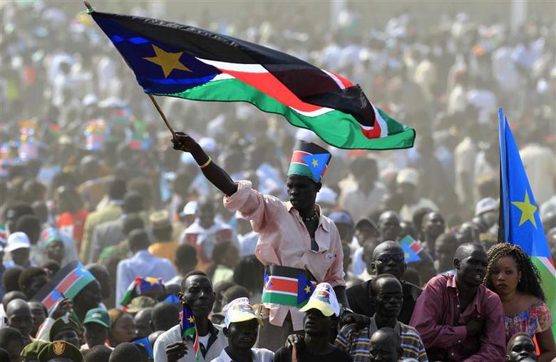 Celebration of South Sudan's Independence Day (photo credit: Reuters)