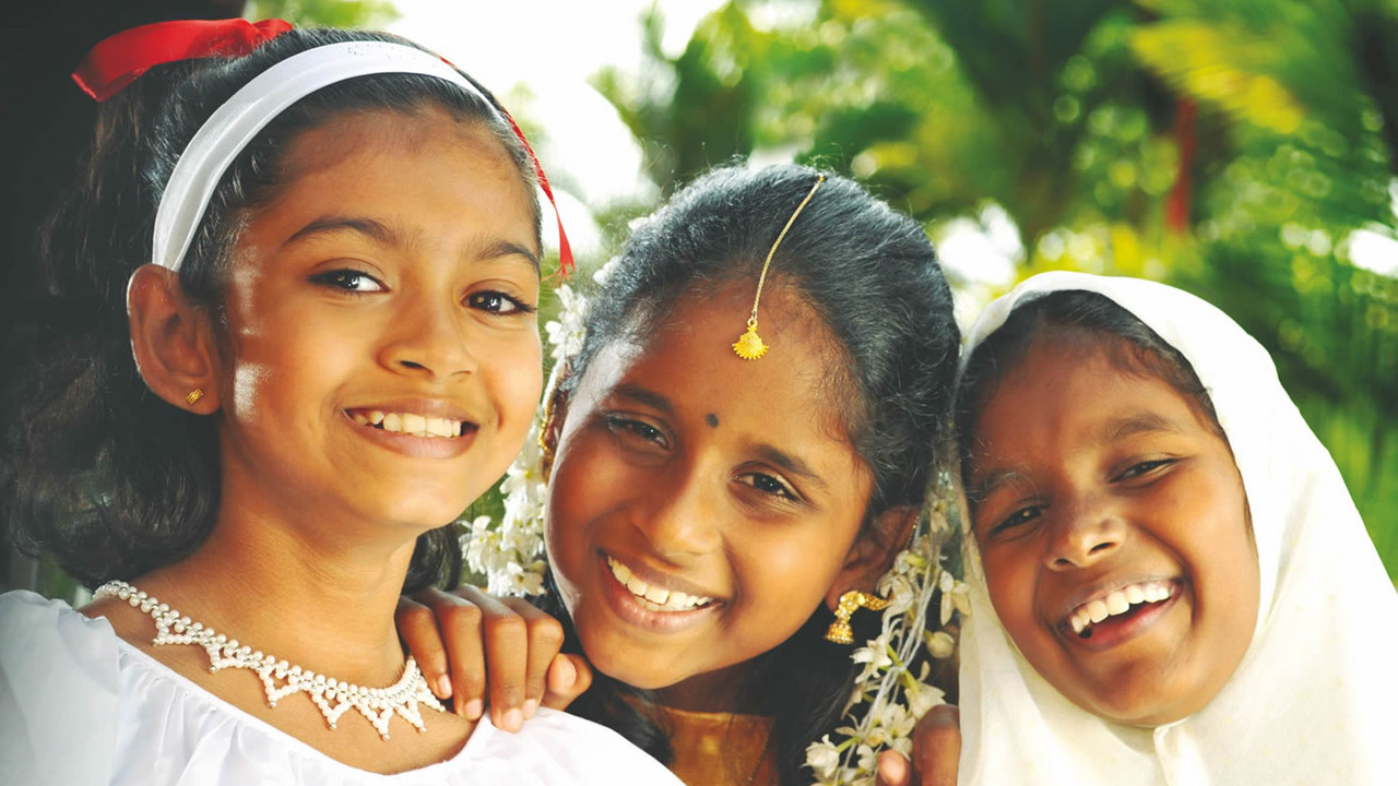 Kids from various religious groups (photo credit: Go Places Sri Lanka)