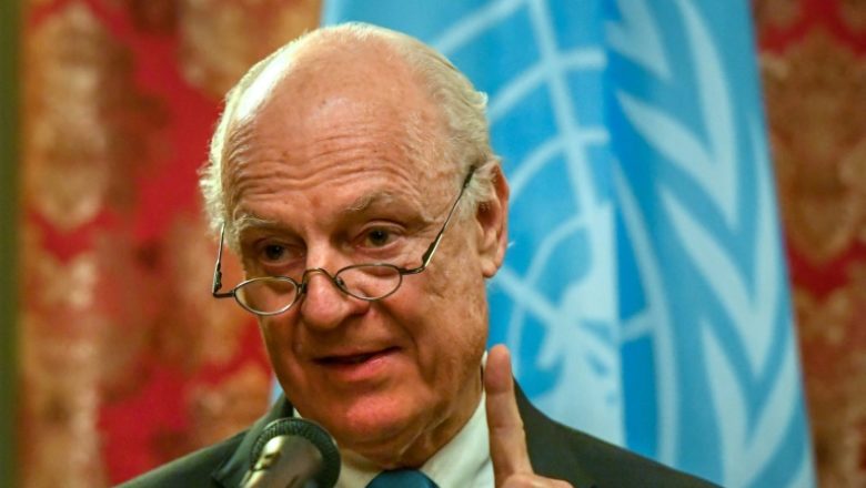 UN Envoy to Syria Staffan de Mistura (photo credit: AFP)