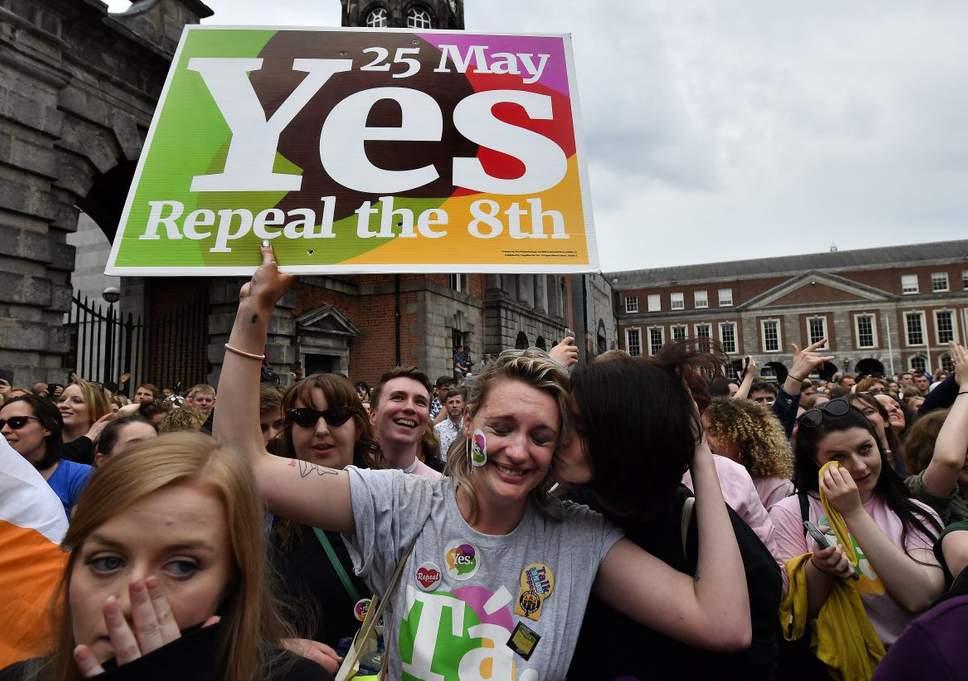 The Irish government's decision to hold a referendum on Article 41.2 comes two months after the Irish people voted to allow access to abortion (photo credit: The Independent/Getty)