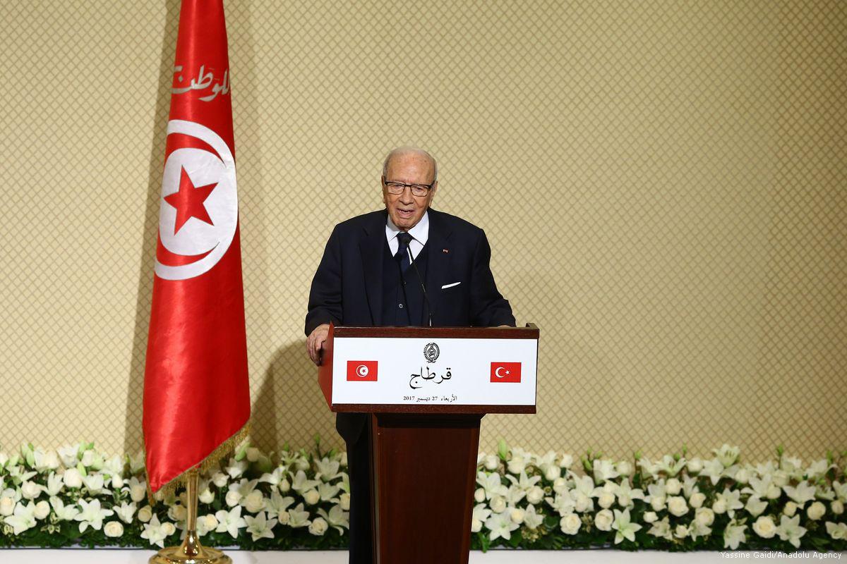 Tunisian President Beji Caid Essebsi (photo credit: Middle East Monitor)