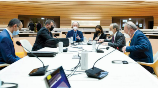 Heads of Syrian government and opposition meet in Geneva during previous talks (photo credit: United Nations)