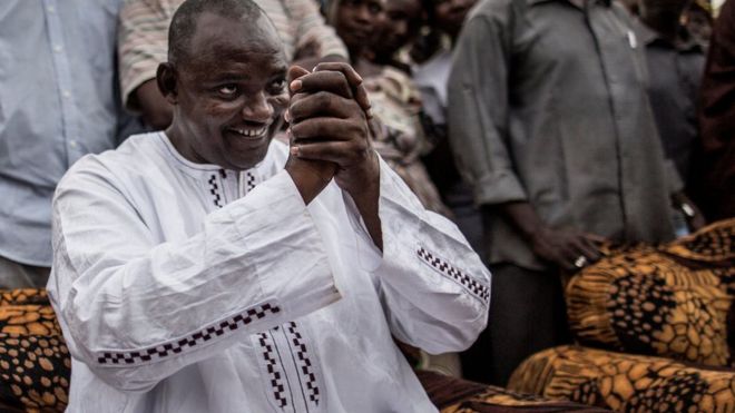 The Gambia's current President, Adama Barrow (Photo credit: bbc.com)