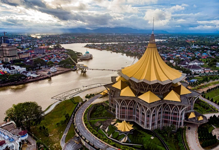 City of Kuching, Sarawak (photo credit: BERNAMA)