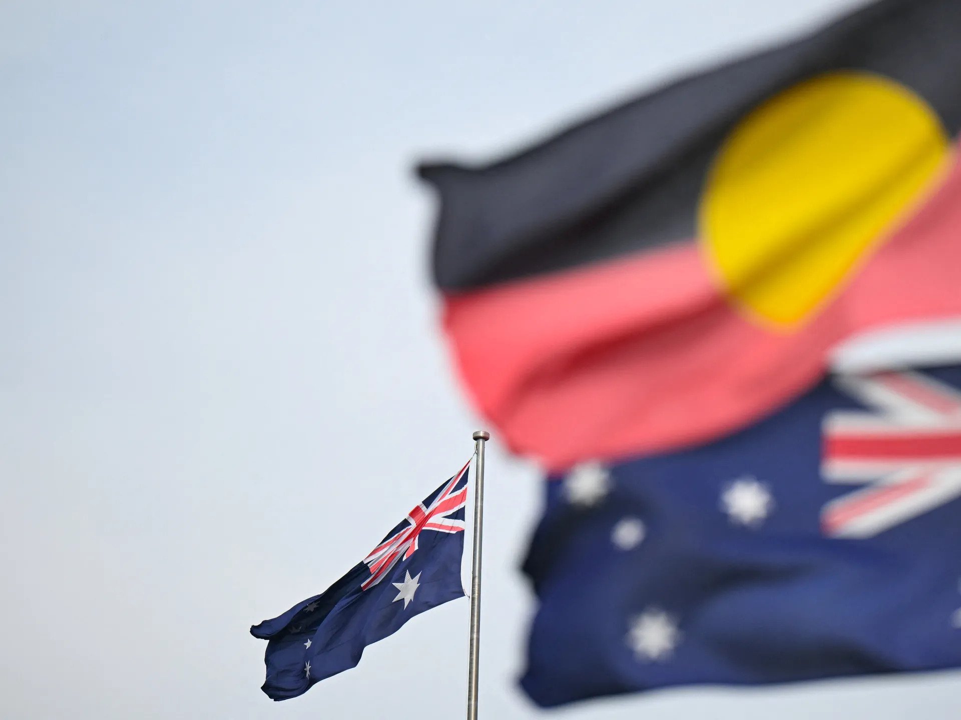 Flag of Australia (photo credit: Lukas Coch/AAP Image via Reuters)