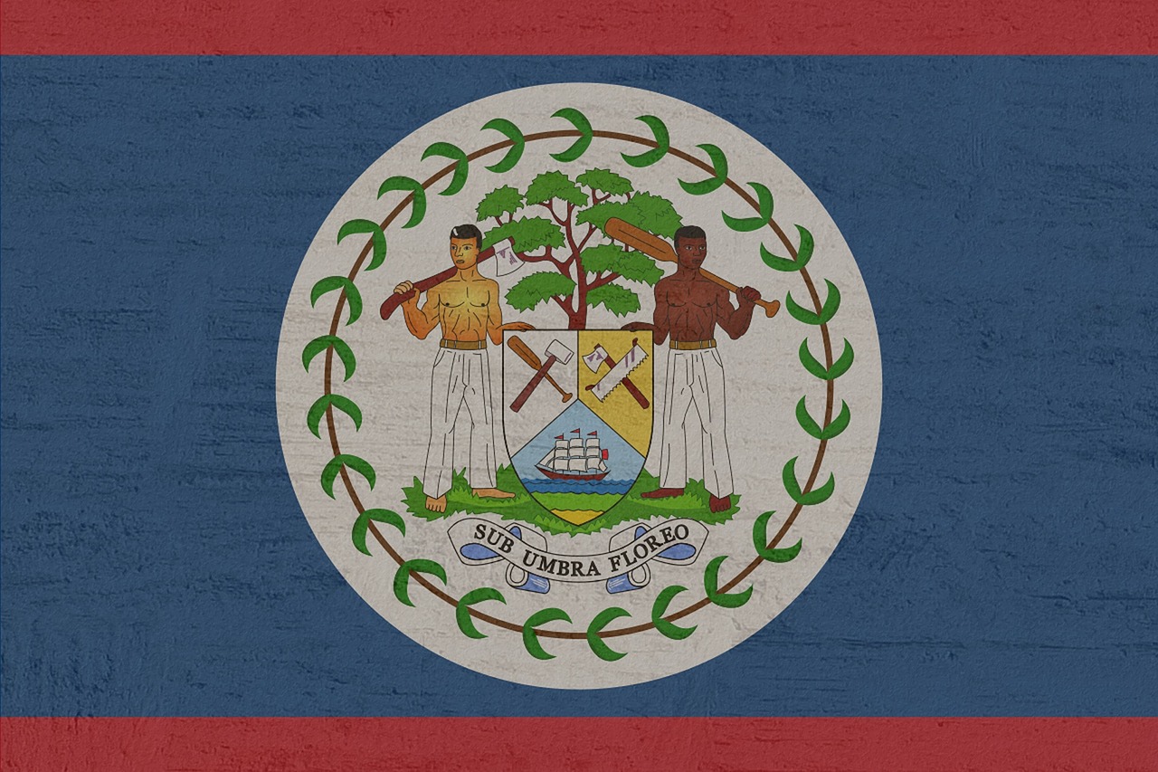 Flag of Belize (photo credit: Kaufdex via pixabay)