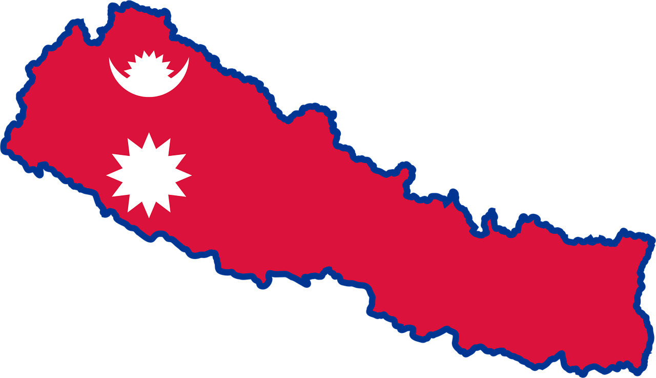 Flag of Nepal (photo credit: GDJ via pixabay) Flag of Nepal (photo credit: GDJ via pixabay)