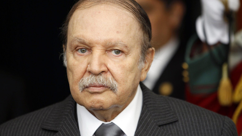 Algeria’s President Abdelaziz Bouteflika is seen at the presidential palace in A