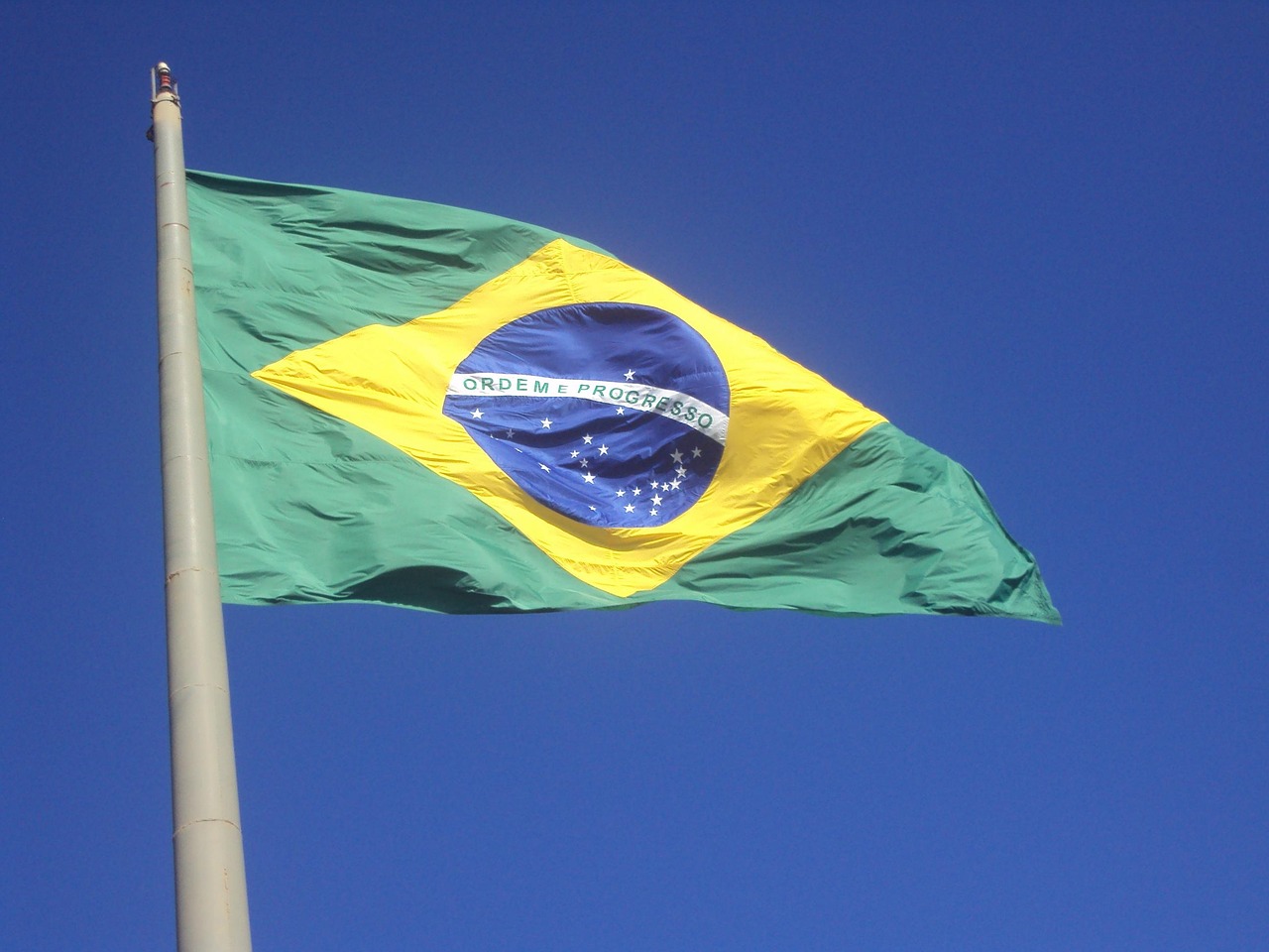 Flag of Brazil (photo credit: ilanwet via pixabay)