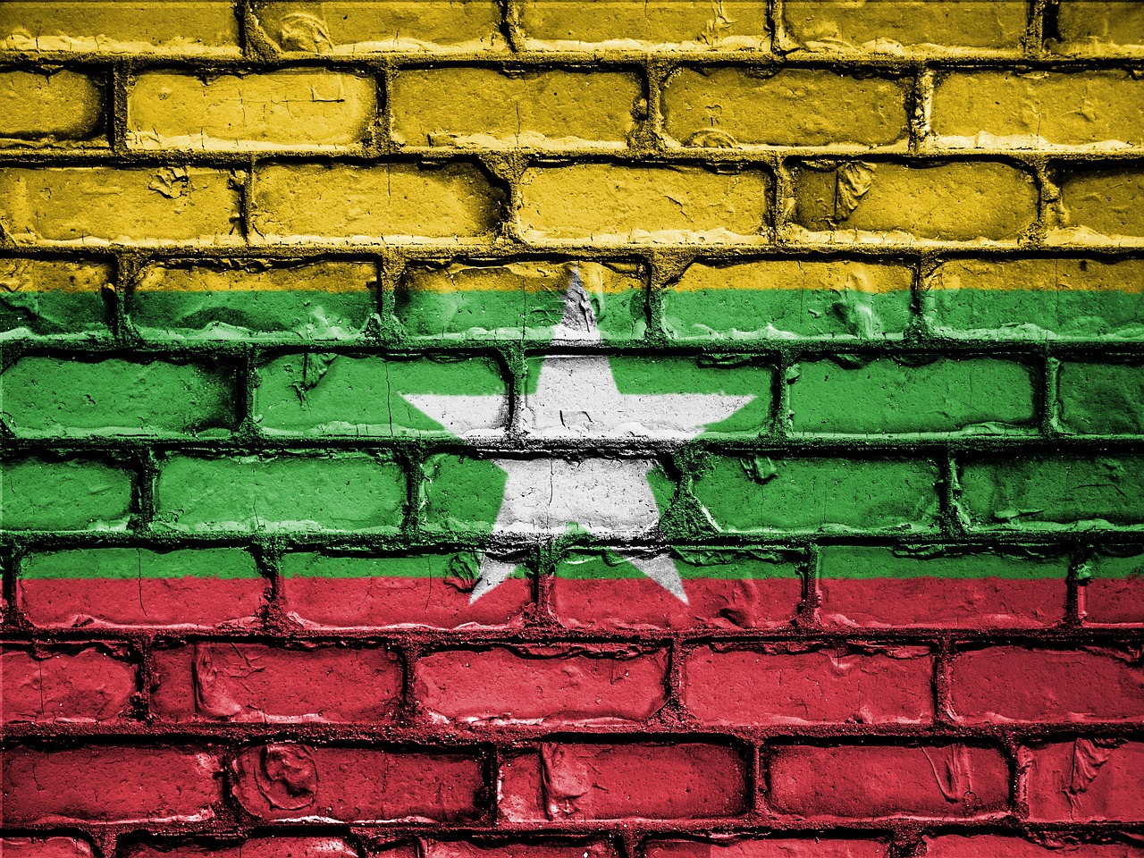 Flag of Myanmar (photo credit: David_Peterson via pixabay)