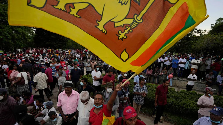 Protests in Sri-Lanka on government's handling of the economy (photo credit: PTI)