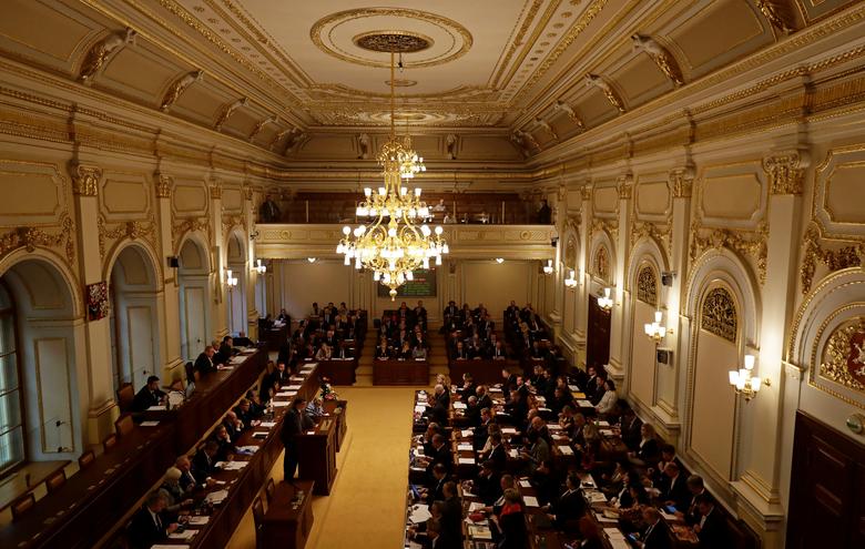 Parliament of Czech Republic (photo credit: Reuters / David W Cerny)