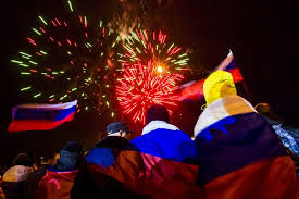 مظاهر الإحتفالات بضم القرم لروسيا
