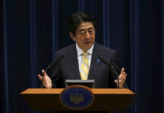 Japan President Shinzo Abe [photo credit: Reuters/ Toru Hanai]