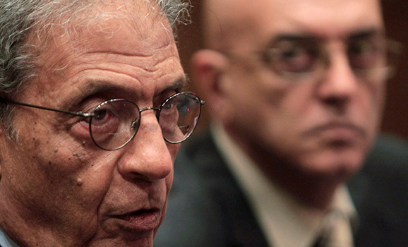 Amr Moussa has been selected to chair the committee entrusted with amending the constitution pushed through by deposed Islamist President Mohammed Morsi, Sept. 22, 2013 (photo by REUTERS/Mohamed Abd El Ghany)