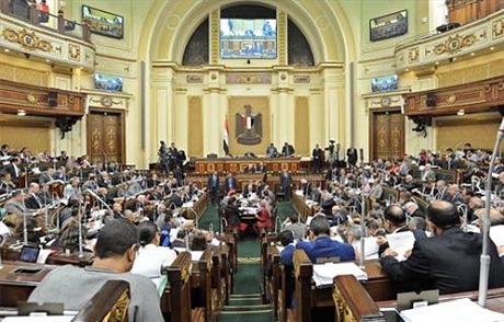 Egypt parliament in session (photo credit: Ahram Online)
