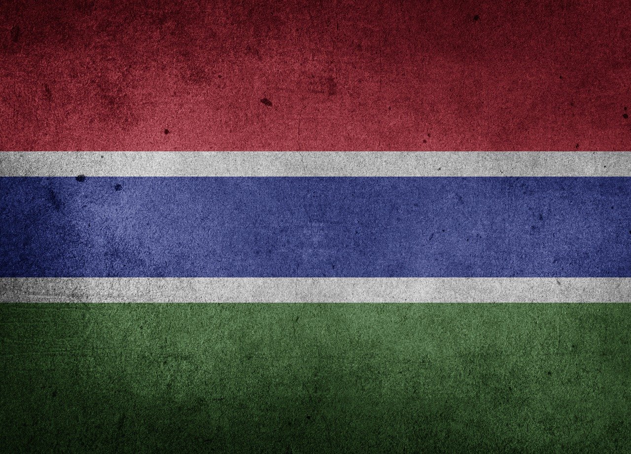 Flag of the Gambia (photo credit: Chickenonline via pixabay)