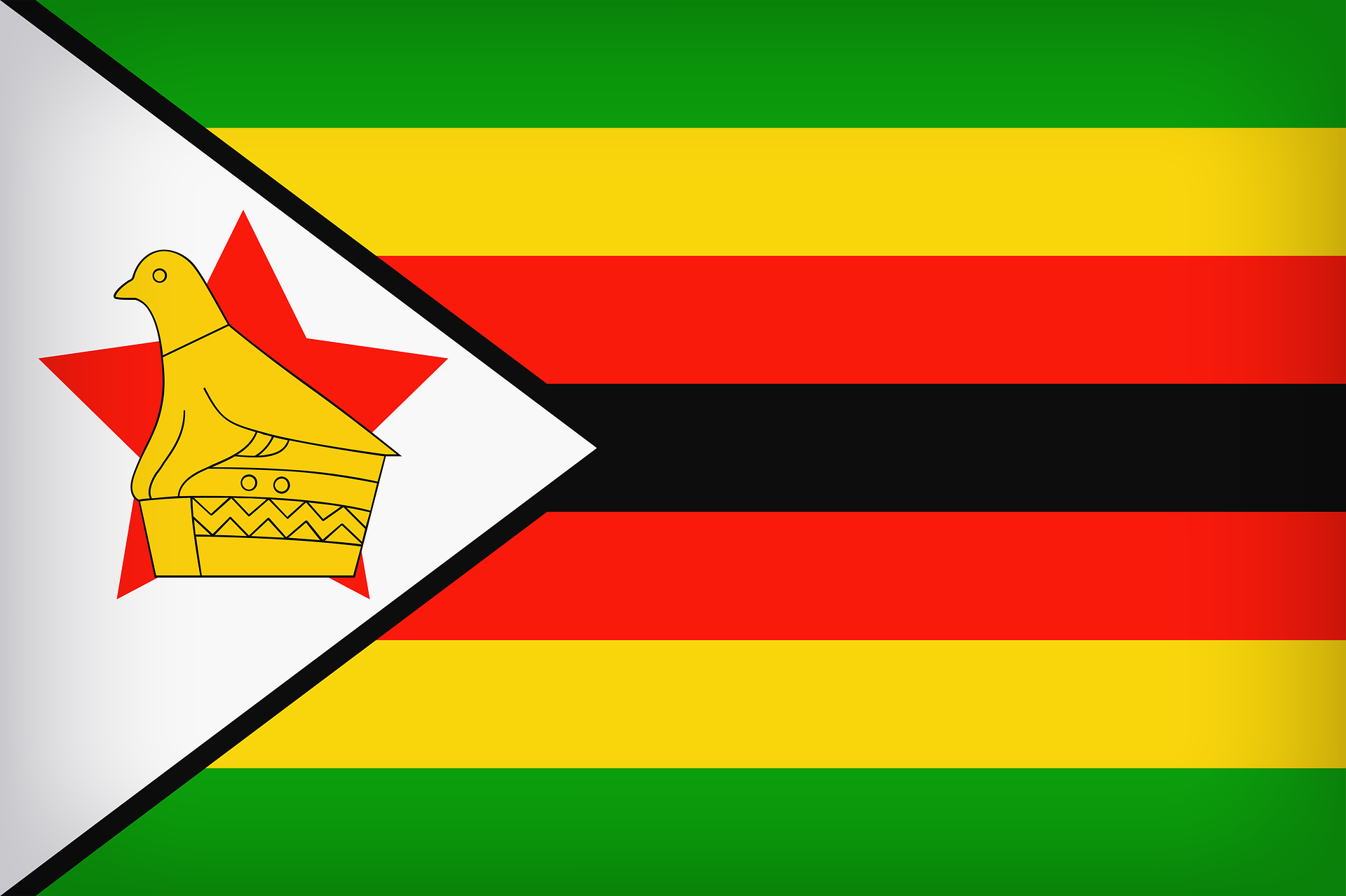 Zimbabwe flag (photo credit: pixabay)