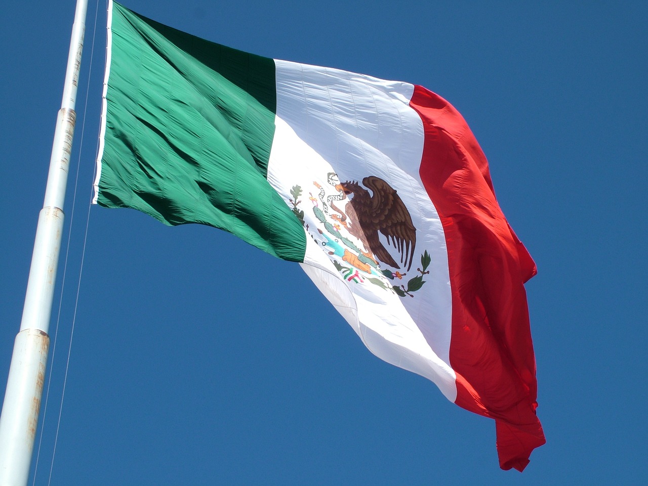 Flag of Mexico (photo credit: mediosaudiovisuales via pixabay)