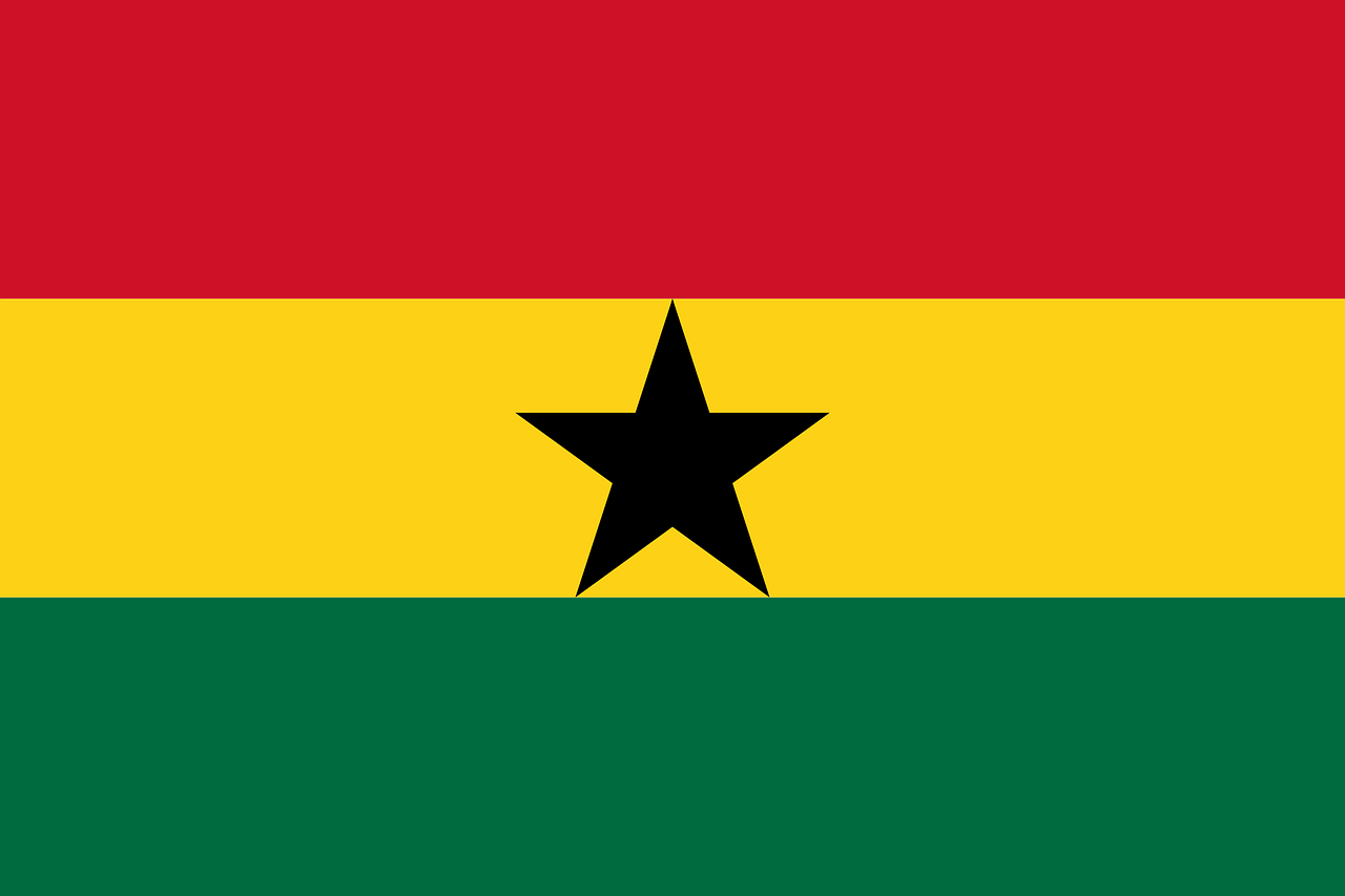 Flag of Ghana (photo credit: OpenClipart-Vectors via pixabay)
