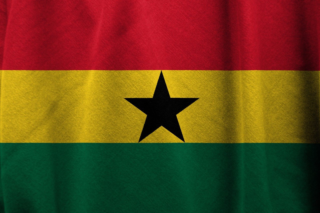 Flag of Ghana (photo credit: TheDigitalArtist via pixabay)