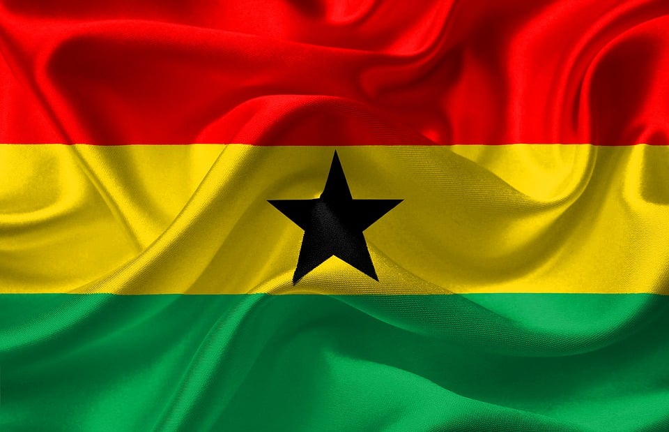 Flag of Ghana (photo credit: DavidRockDesign via pixabay)