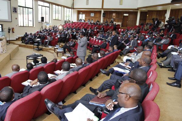 Governors during a stakeholders meeting at the school of government. [photo credit: Monicah Mwangi (The Star)]