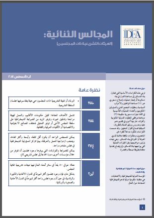 الكراسة الاساسية لبناء الدستور: المجالس الثنائية (الهيئات التشريعية ذات المجلسين) الكراسة الاساسية لبناء الدستور: المجالس الثنائية (الهيئات التشريعية ذات المجلسين)