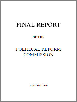 Belize: Final Report of the Political Reform Commission 2000
