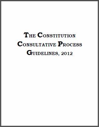 Zambia: The Constitution Consultative Process Guidelines, 2012 - 