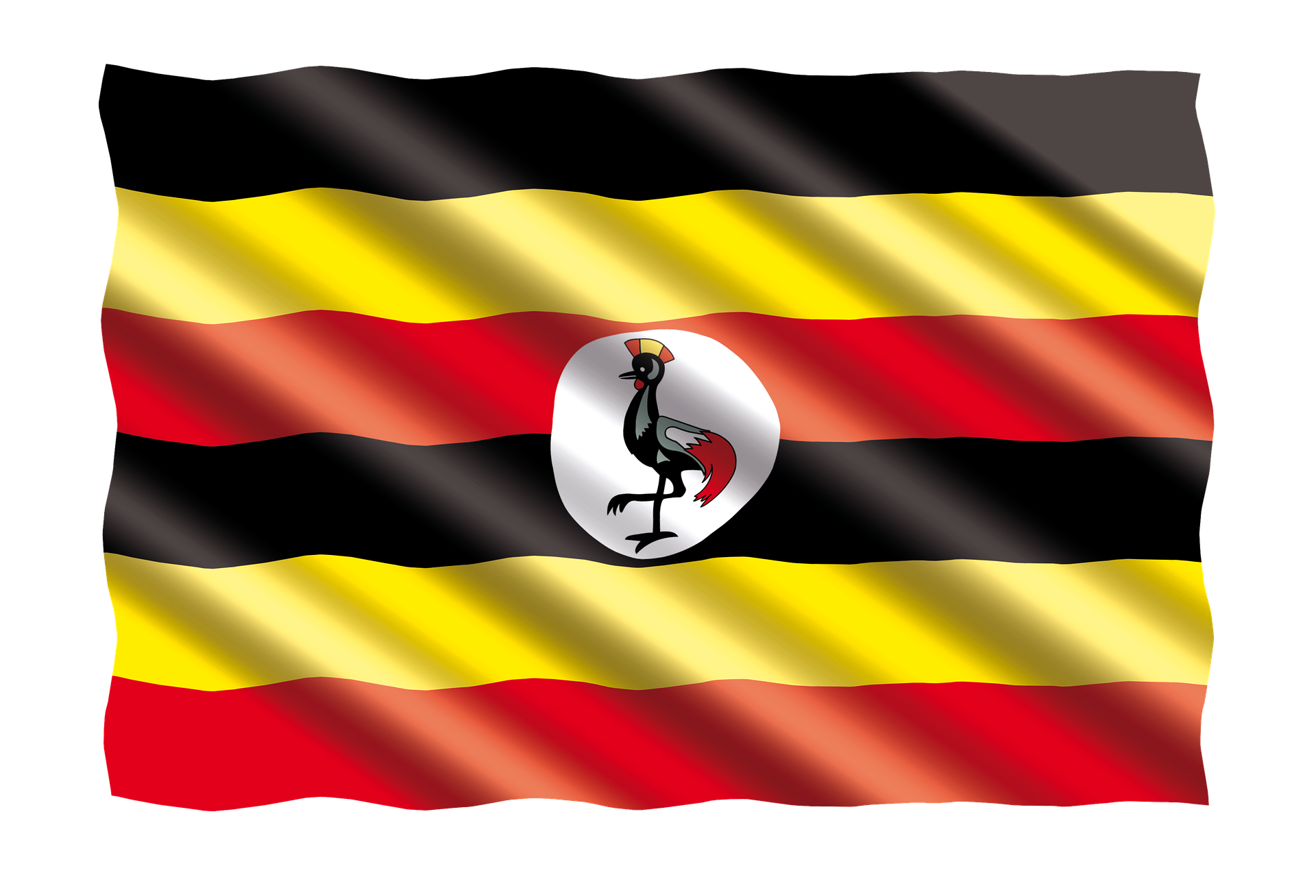 Flag of Uganda (photo credit: pixabay)
