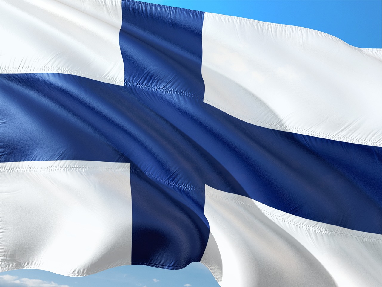 Flag of Finland (photo credit: jorono via pixabay) Flag of Finland (photo credit: jorono via pixabay)