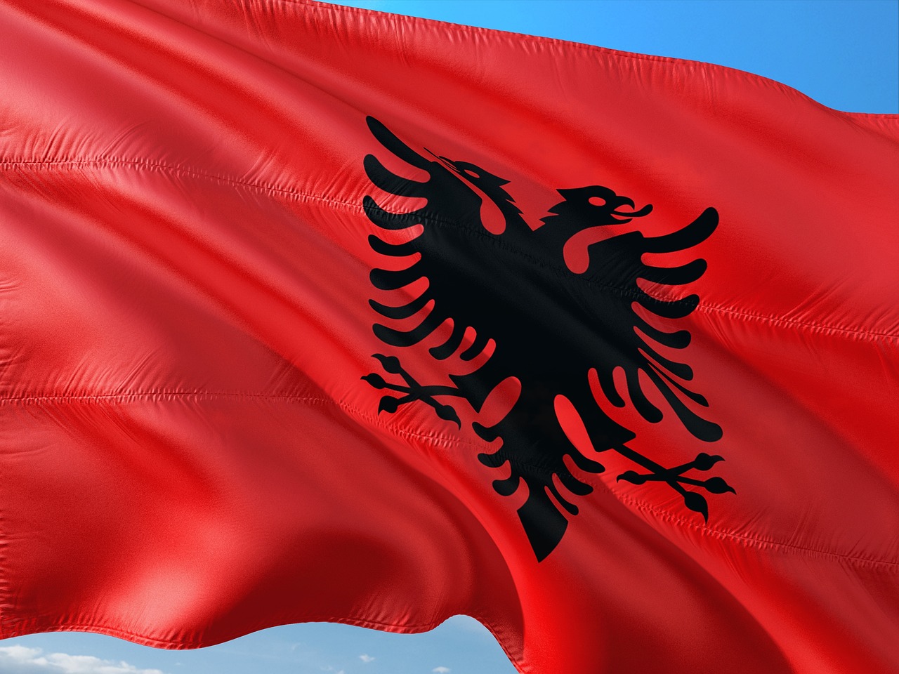 Flag of Albania (photo credit: jorono via pixabay)