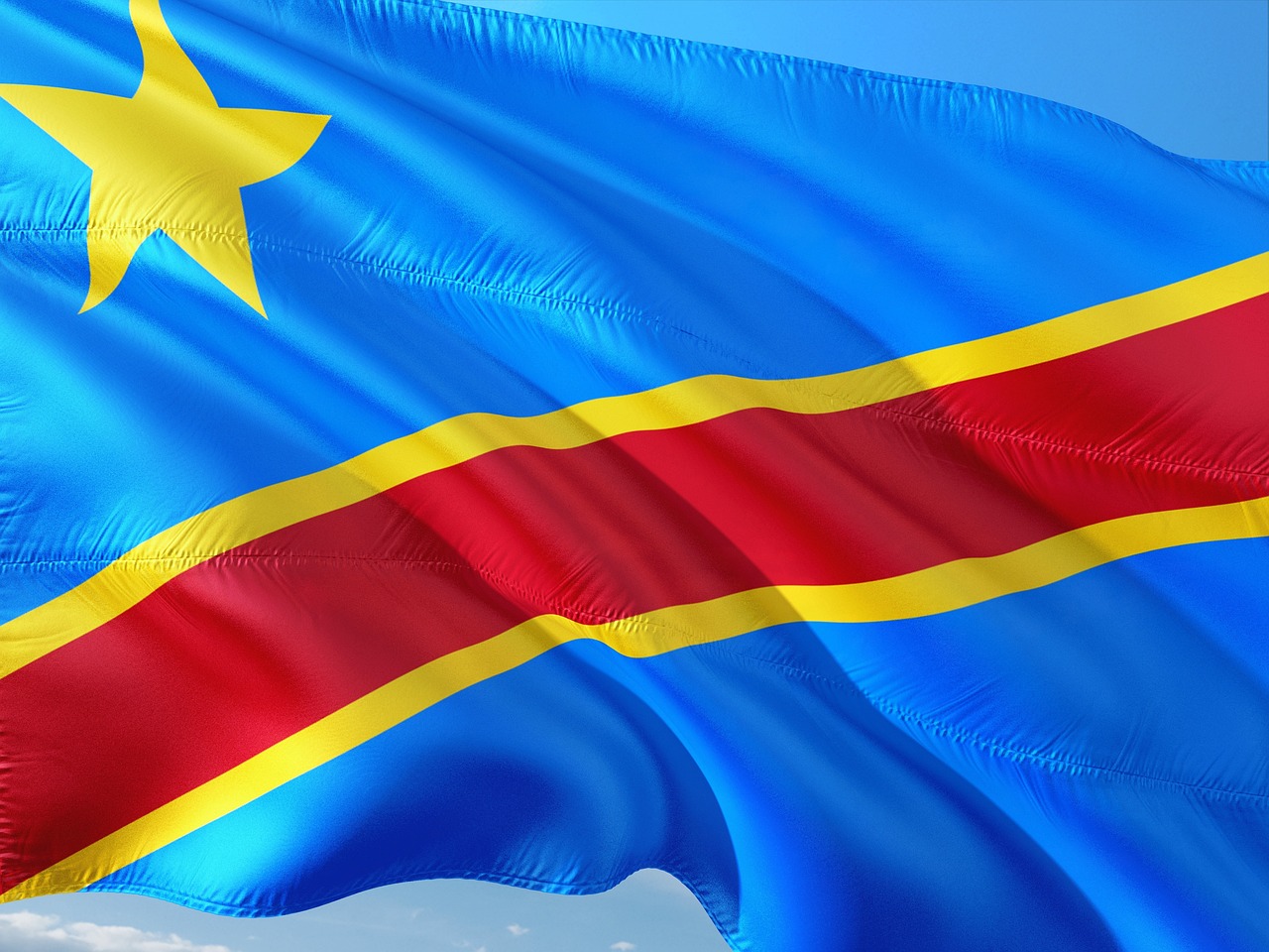 Flag of Democratic Republic of the Congo (photo credit: jorono via pixabay)