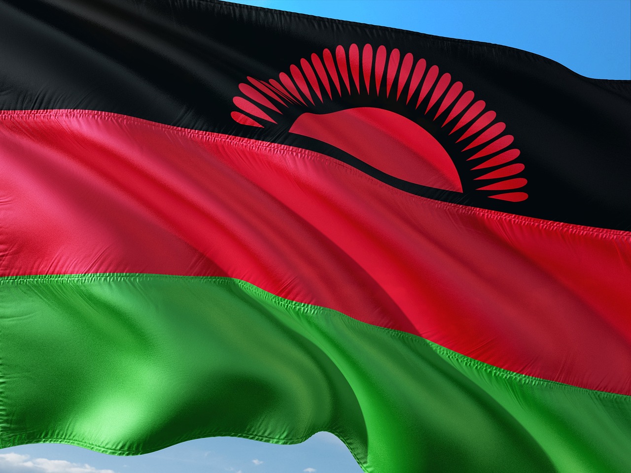 Flag of Malawi (photo credit: jorono via pixabay)