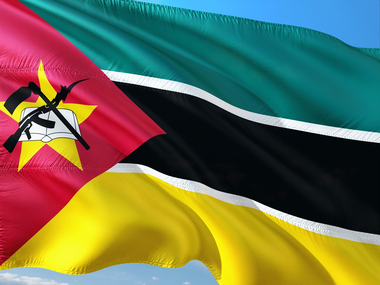 Flag of Mozambique (photo credit: jorono via pixabay) Flag of Mozambique (photo credit: jorono via pixabay)