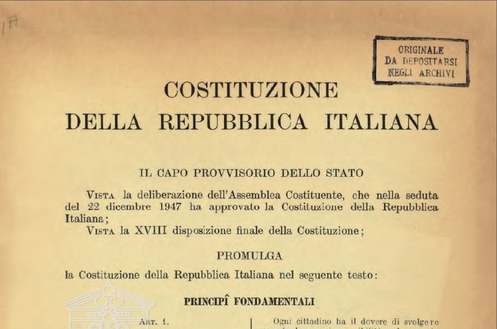 Italy towards institutional re-design: a constitutional and political marathon