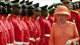 Queen Elizabeth visits Jamaica (photo credit: The BBC)