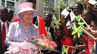 Queen Elizabeth II visits Jamaica in 2002 (photo credit: Afternoon Tea)