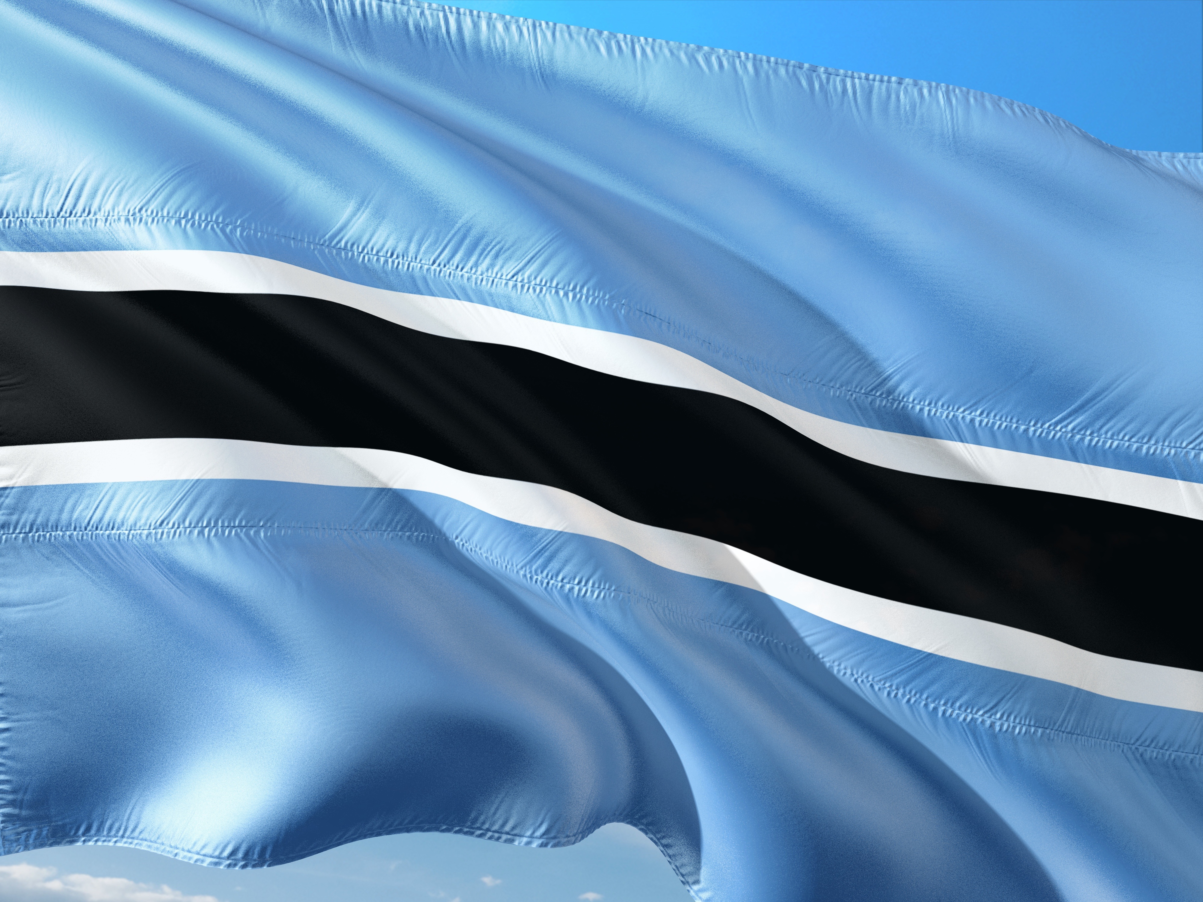 Flag of Botswana (photo credit: jorono via pixabay)