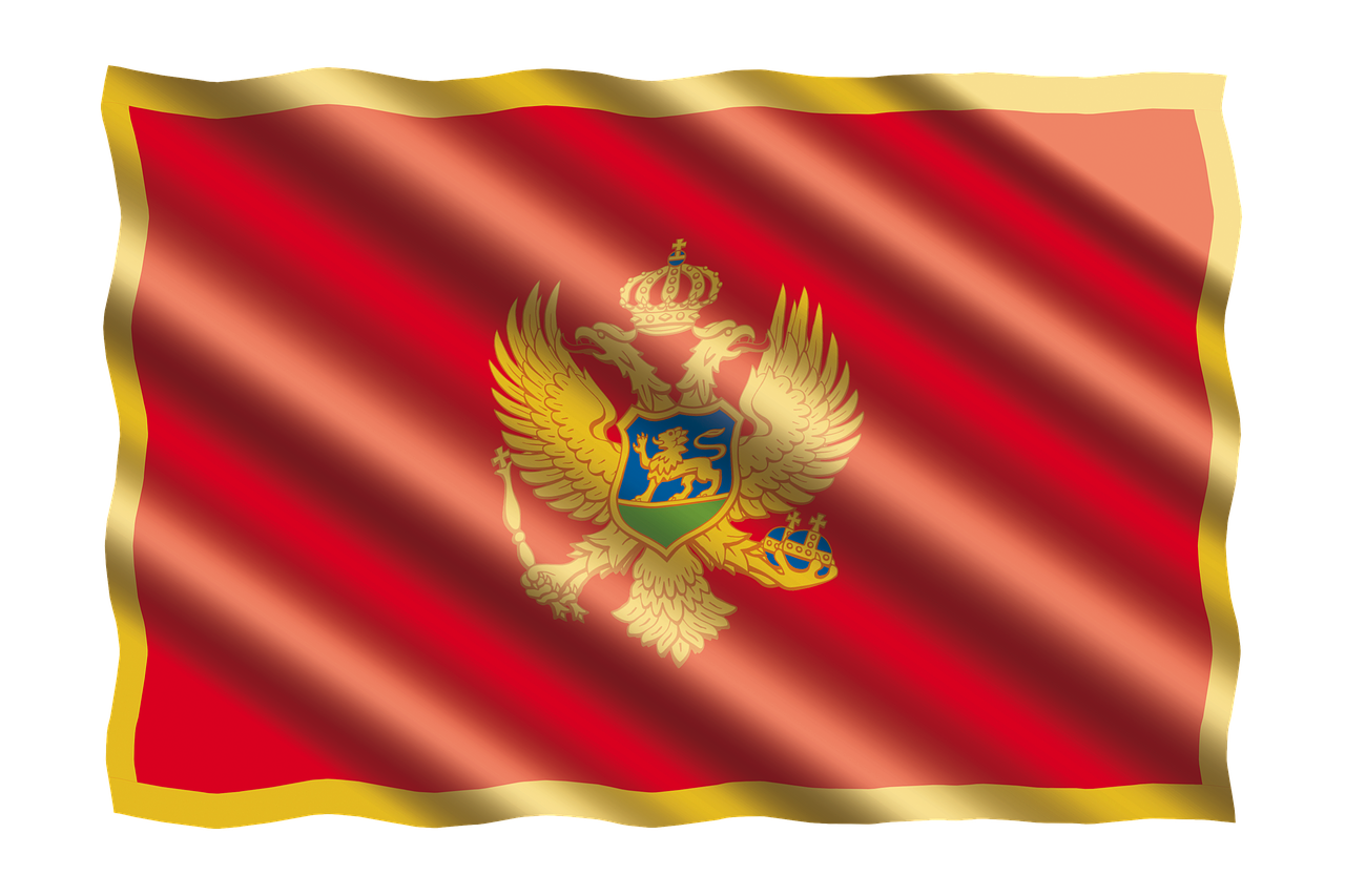 Flag of Montenegro (photo credit: jorono via pixabay)