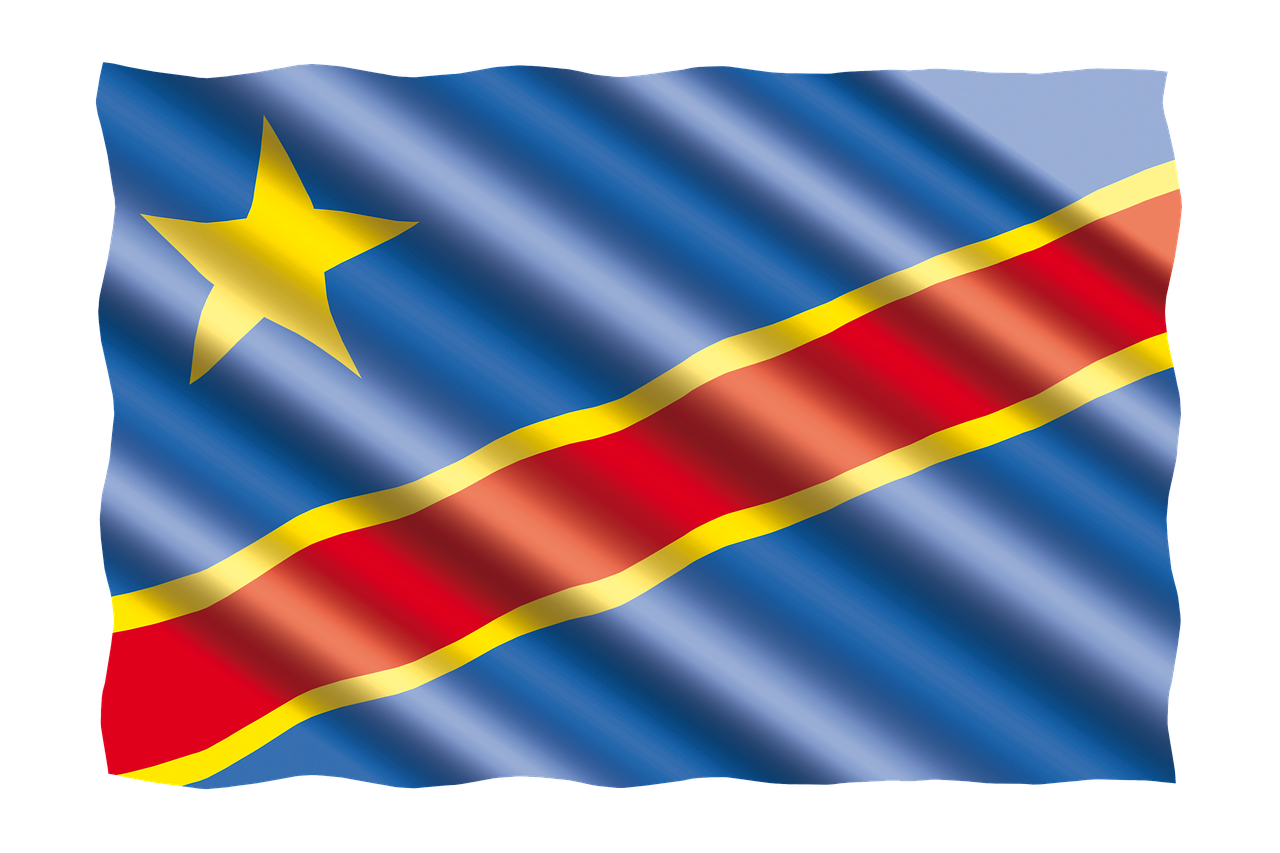 Flag of Democratic Republic of the Congo (photo credit: jorono via pixabay)