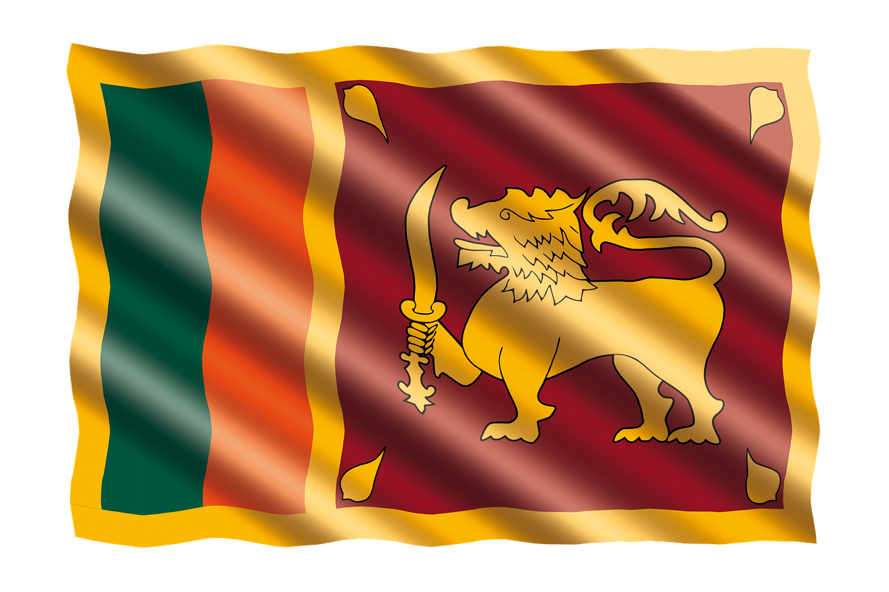Flag of Sri Lanka (photo credit: jorono via pixabay)