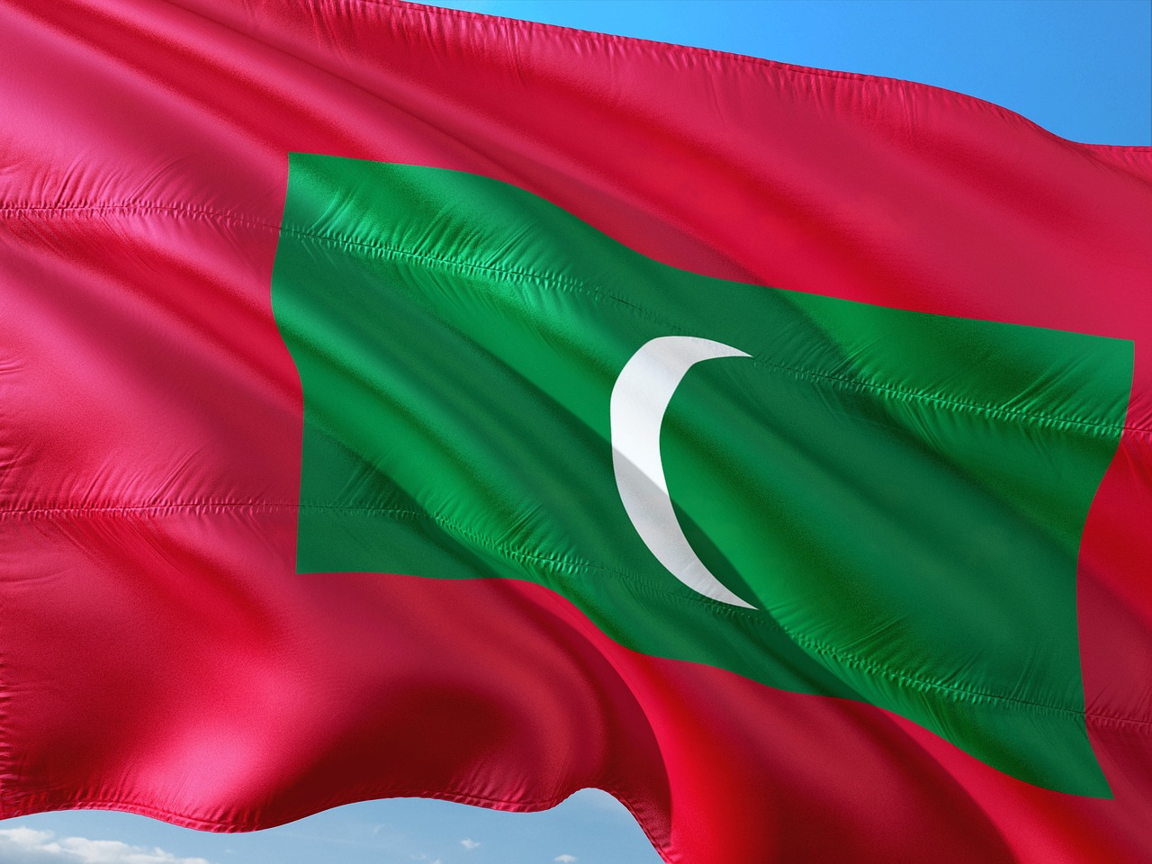 Flag of the Maldives (photo credit: jorono via pixabay)
